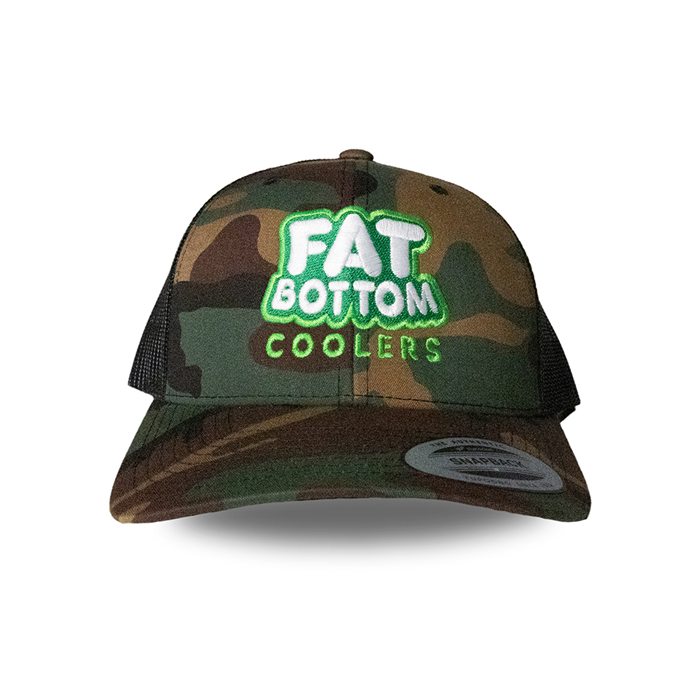 FatBottom Promotional Photos - FatBottom Hat Green and Grey